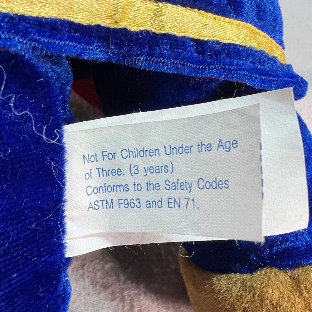 Toy Connection Plush‎ Beauty and the Beast Blue Suit Royal 2000 Vintage 14